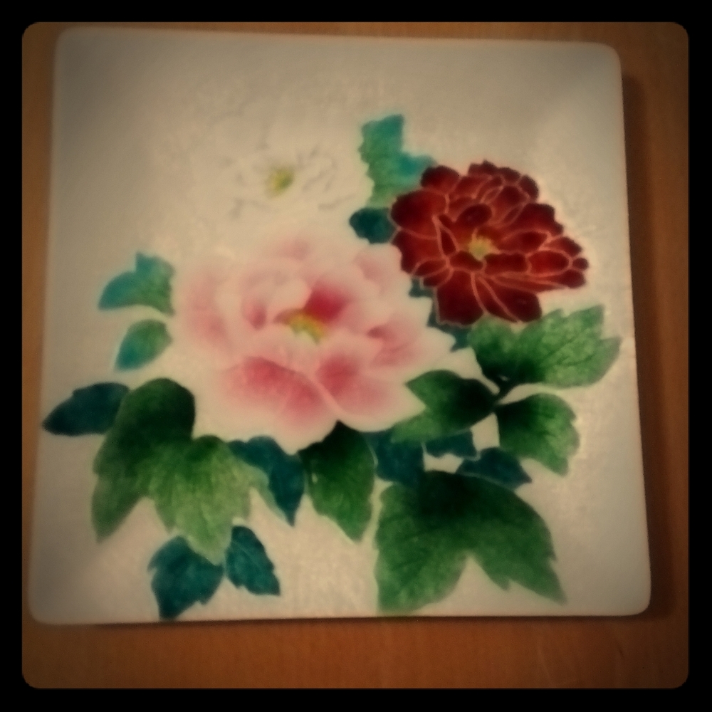 Japanese cloisonne plate